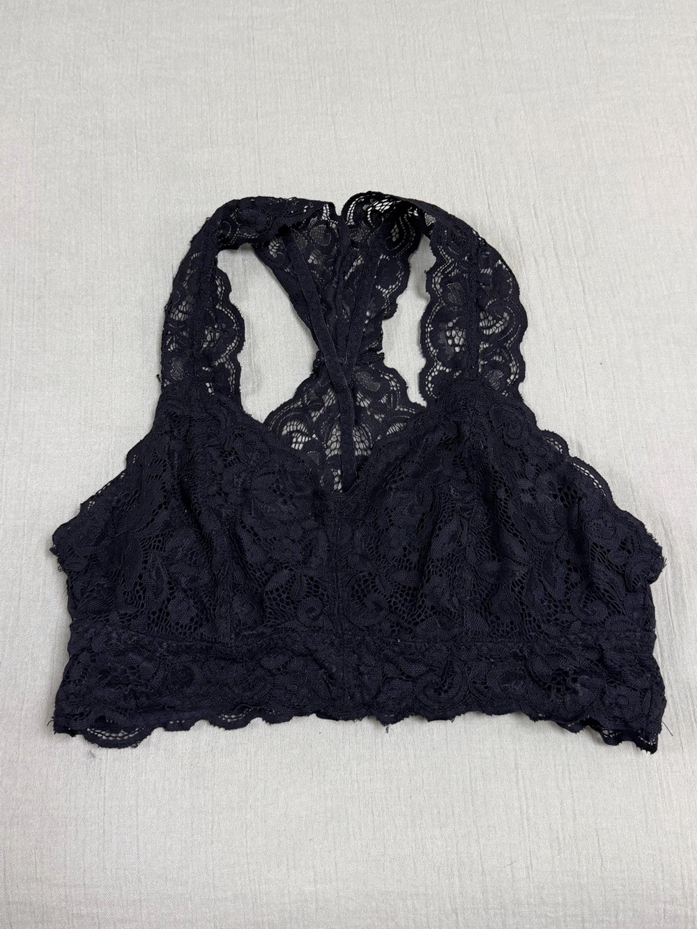 Serra Black Lace Racerback Bralette